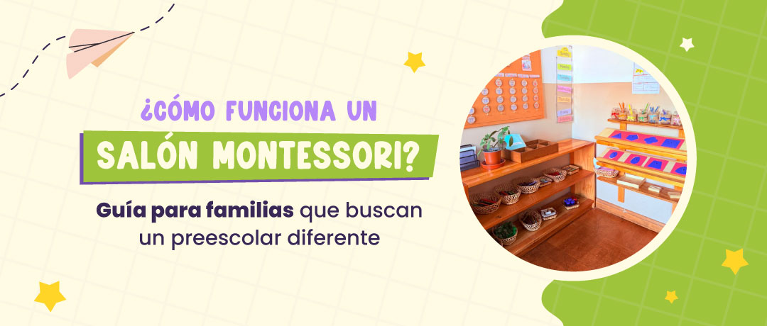 Salón Montessori en Chile con materiales educativos y ambiente preparado para niños